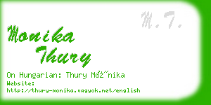 monika thury business card